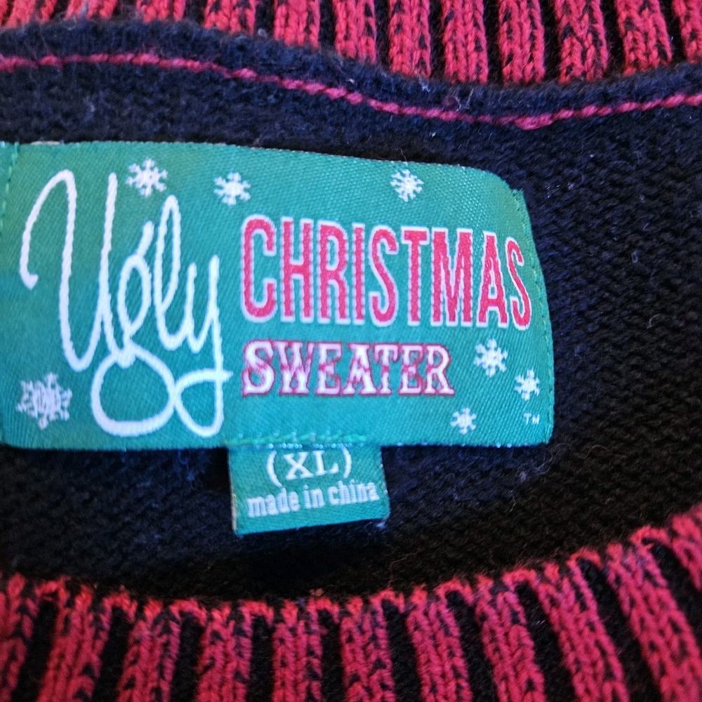 Ugly‎ Christmas Sweater Men's Ginger Bread Man Oh Snap Size Extra Large - Picture 6 of 9